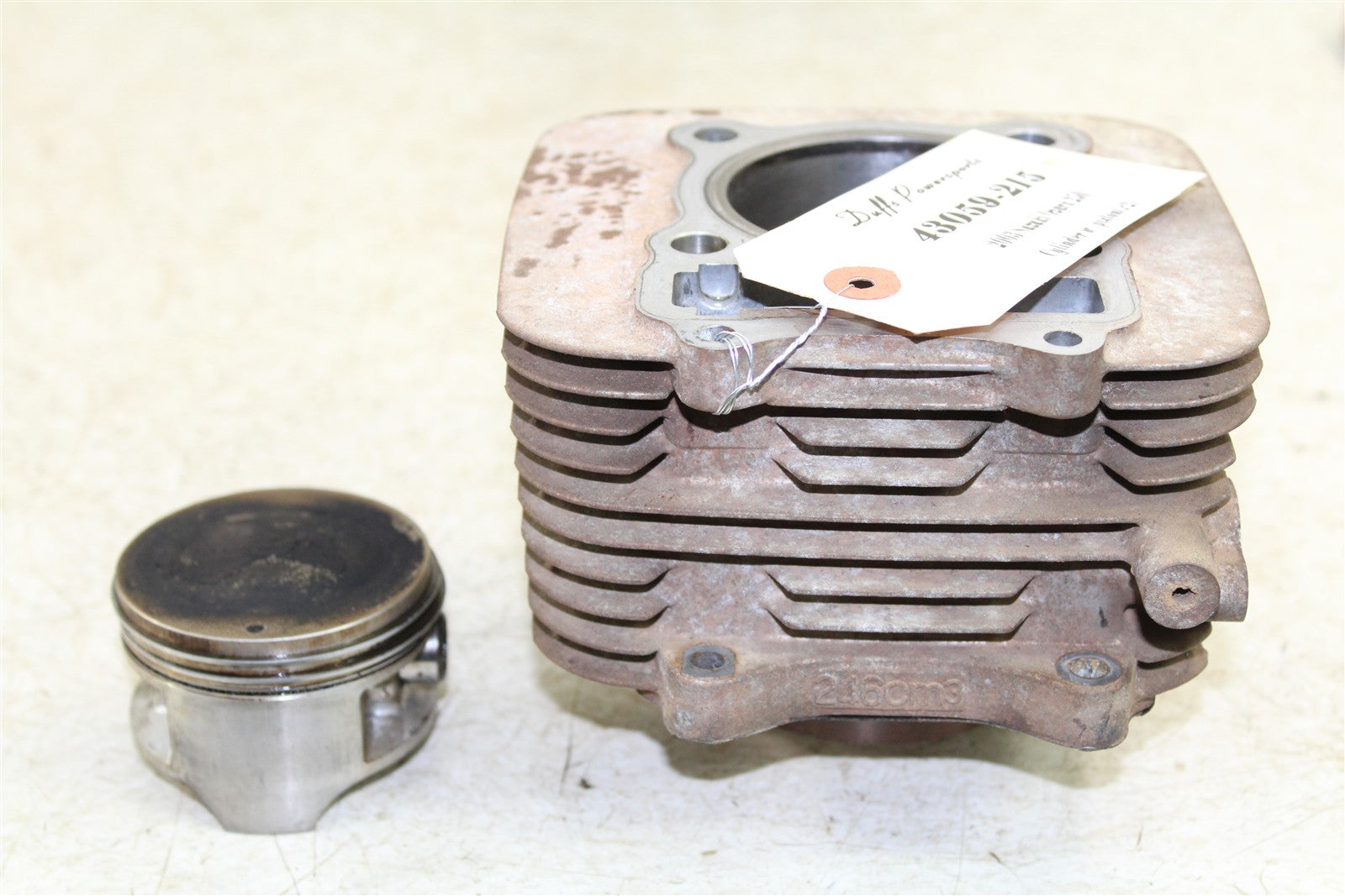 2003 Suzuki Ozark 250 Engine Cylinder Jug w/ Piston 43059