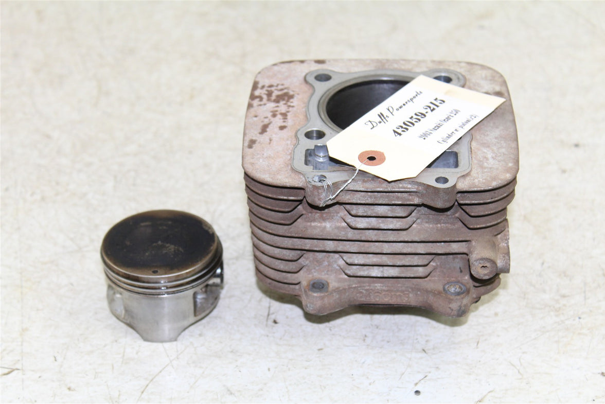 2003 Suzuki Ozark 250 Engine Cylinder Jug w/ Piston 43059