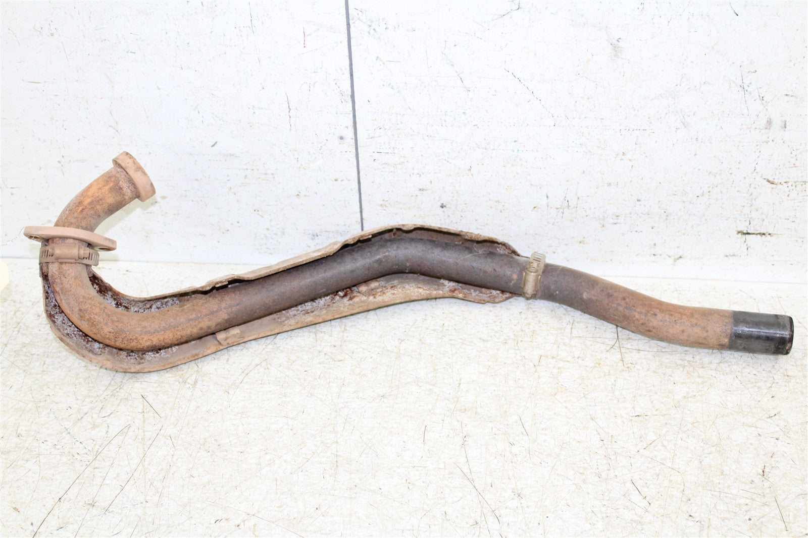 2003 Suzuki Ozark 250 Exhaust Head Pipe Silencer Muffler 43059