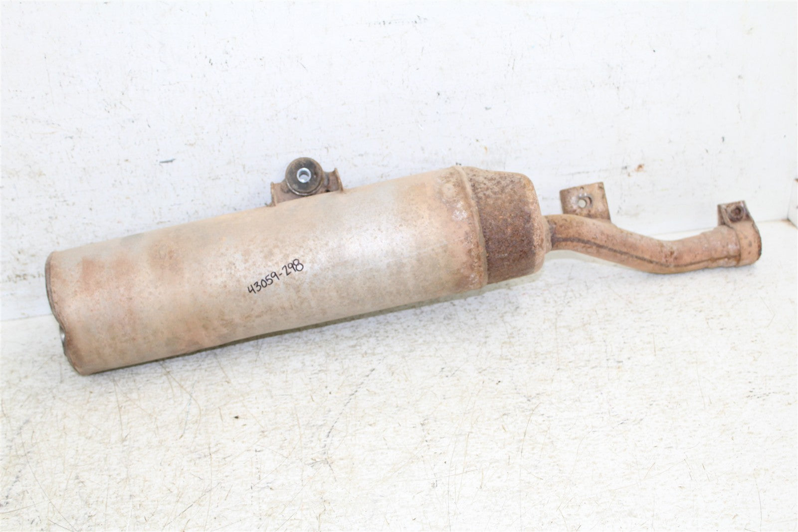 2003 Suzuki Ozark 250 Exhaust Head Pipe Silencer Muffler 43059