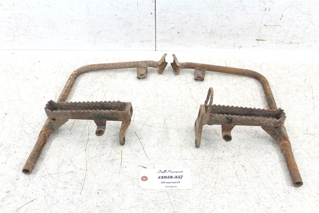 2003 Suzuki Ozark 250 Foot Pegs Rests Set Left Right 43059