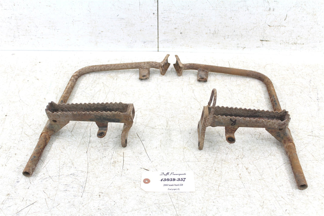 2003 Suzuki Ozark 250 Foot Pegs Rests Set Left Right 43059