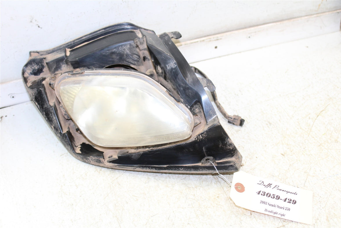 2003 Suzuki Ozark 250 Right Headlight Head Light 43059
