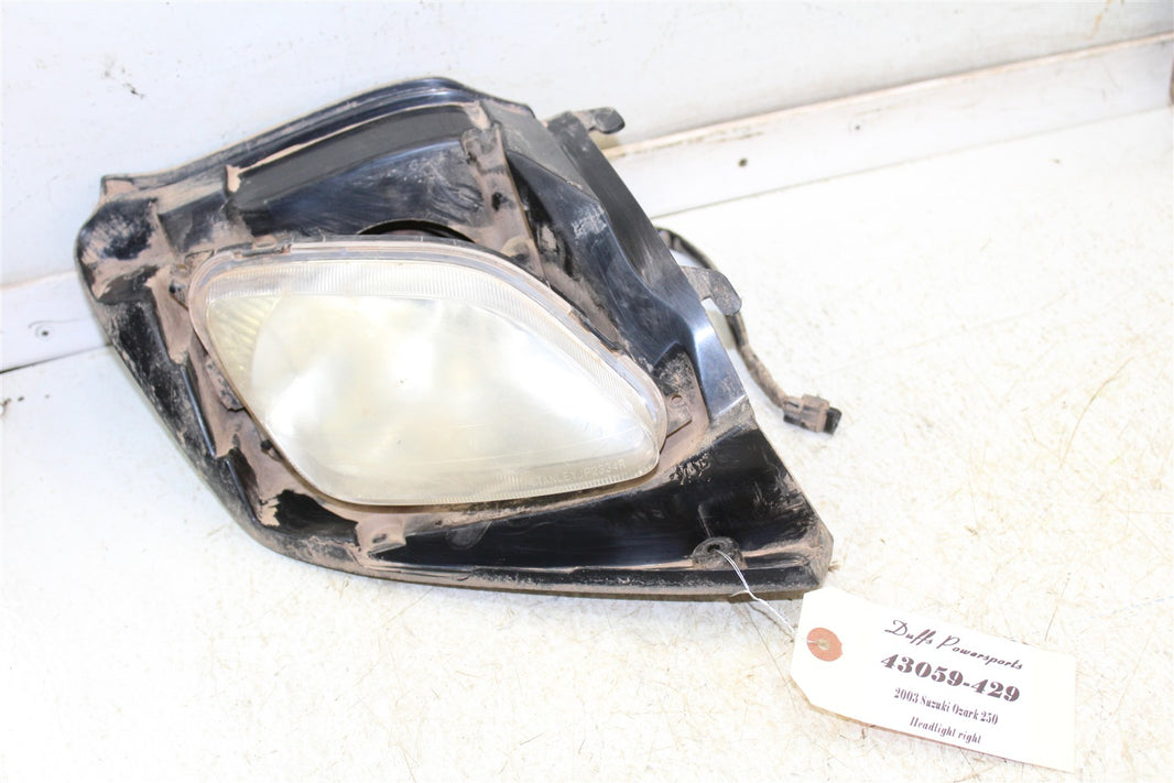 2003 Suzuki Ozark 250 Right Headlight Head Light 43059