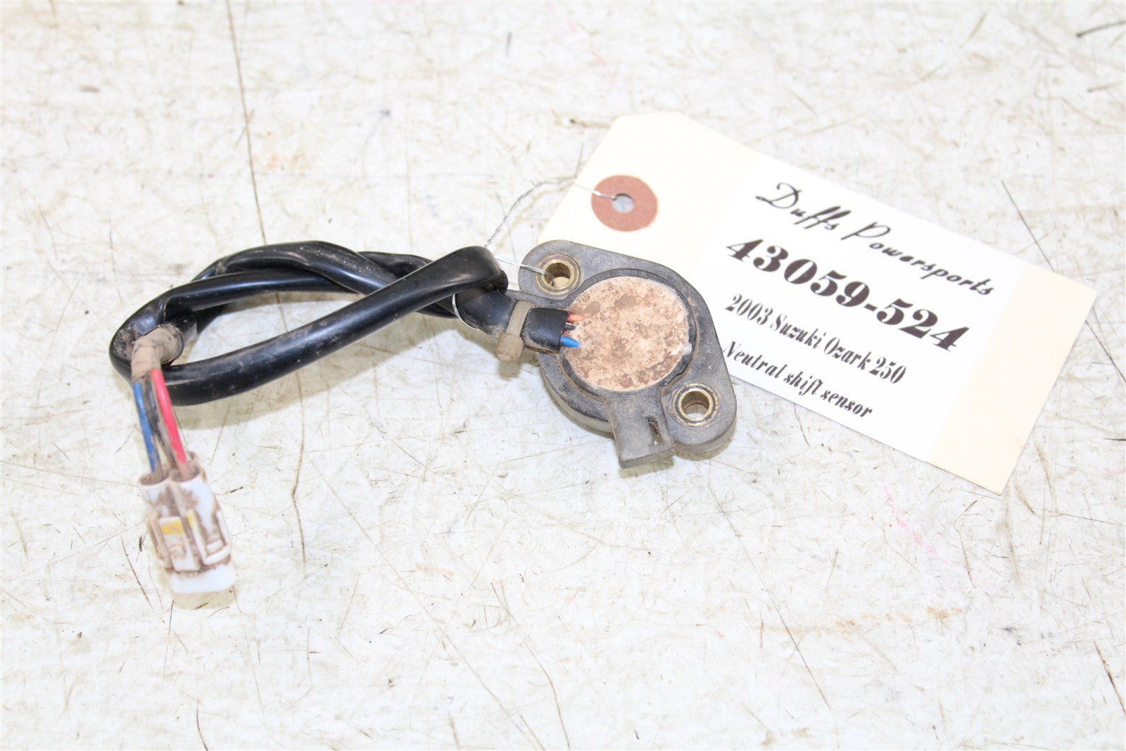 2003 Suzuki Ozark 250 Shift Sensor Neutral Safety Switch 43059