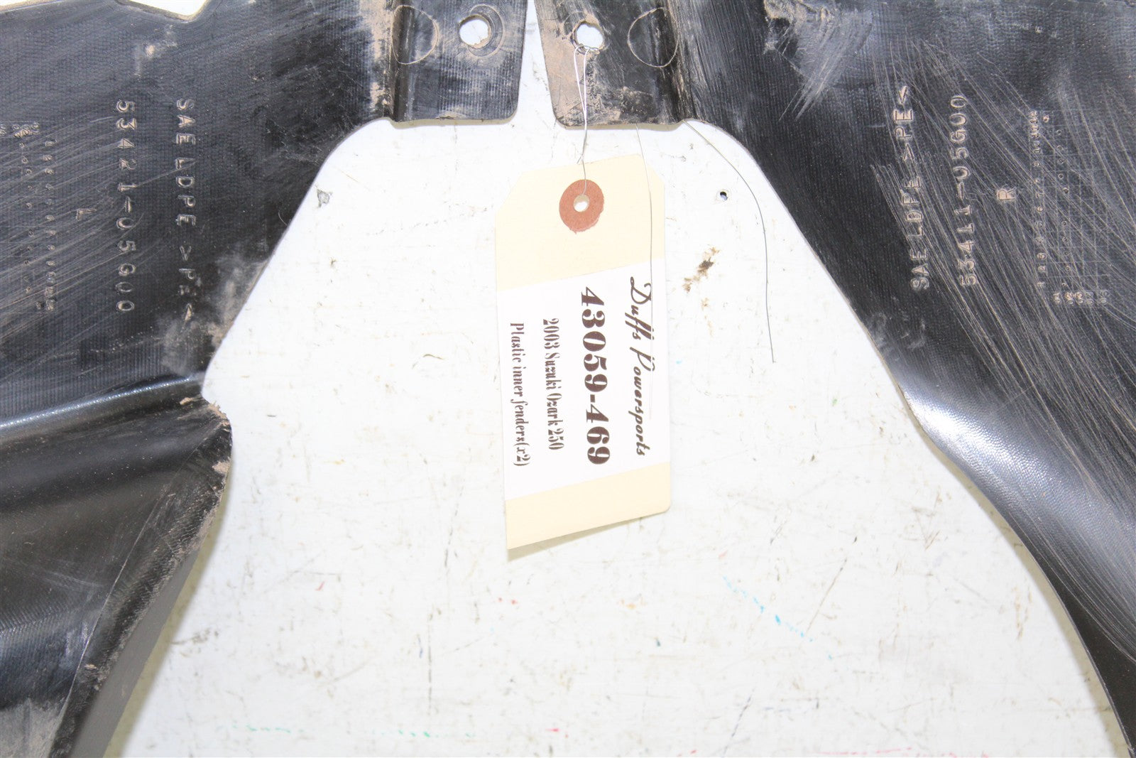 2003 Suzuki Ozark 250 Plastic Inner Fenders Side Panels Left Right 43059