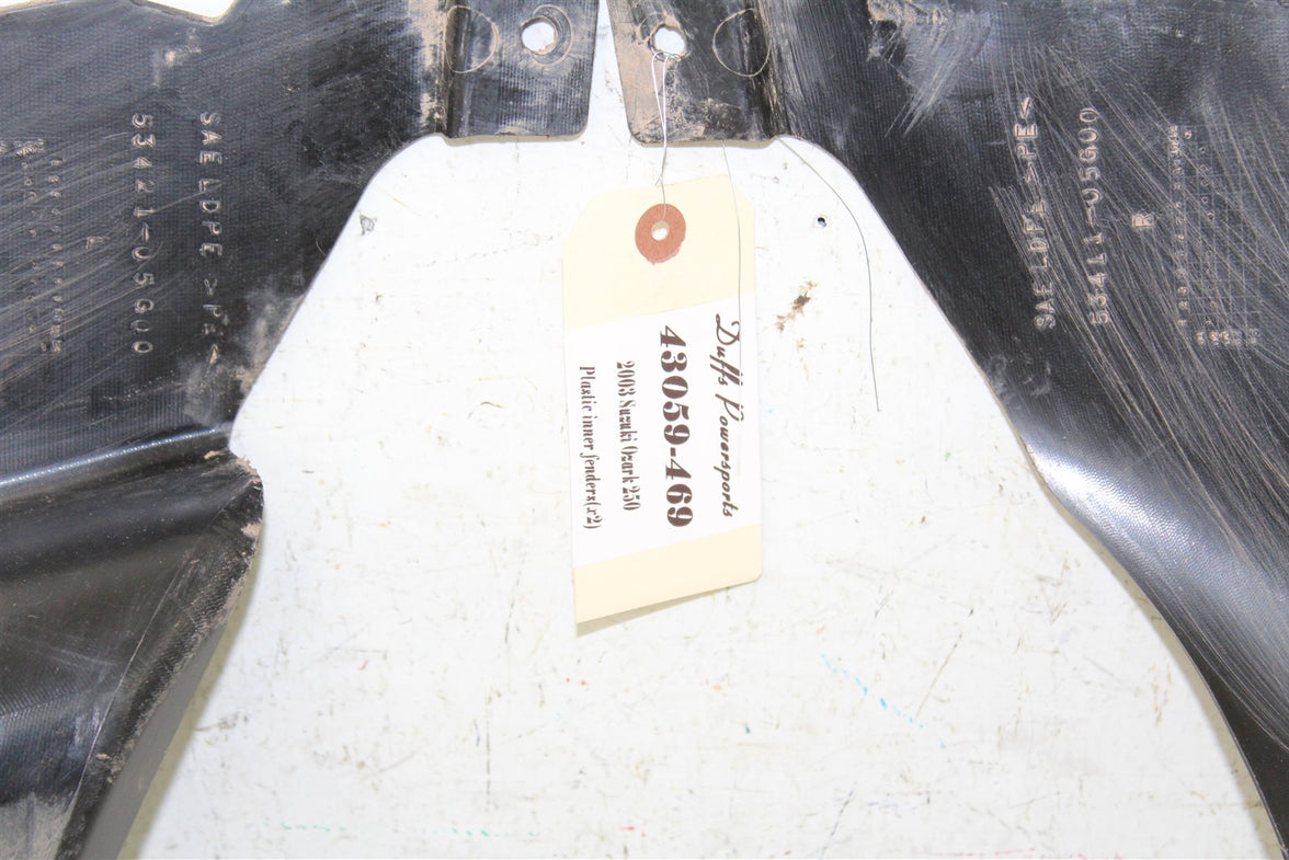 2003 Suzuki Ozark 250 Plastic Inner Fenders Side Panels Left Right 43059
