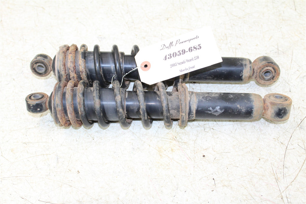 2003 Suzuki Ozark 250 Front Shocks Spring Absorber Left Right 43059