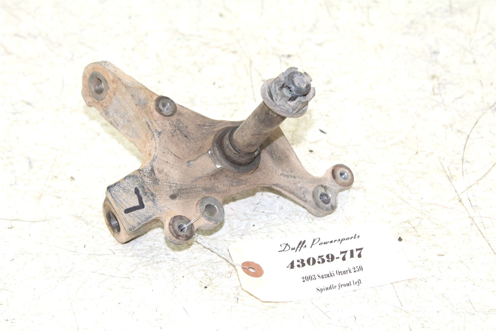 2003 Suzuki Ozark 250 Front Left Spindle Knuckle 43059