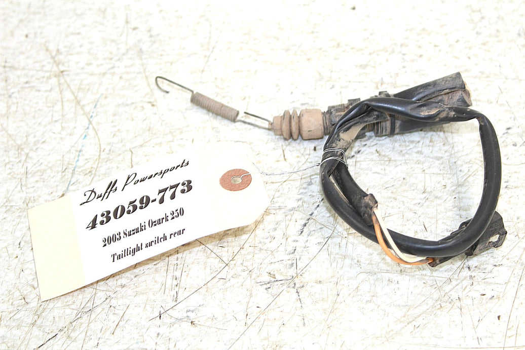 2003 Suzuki Ozark 250 Rear Brake Light Switch Taillight Sensor 43059