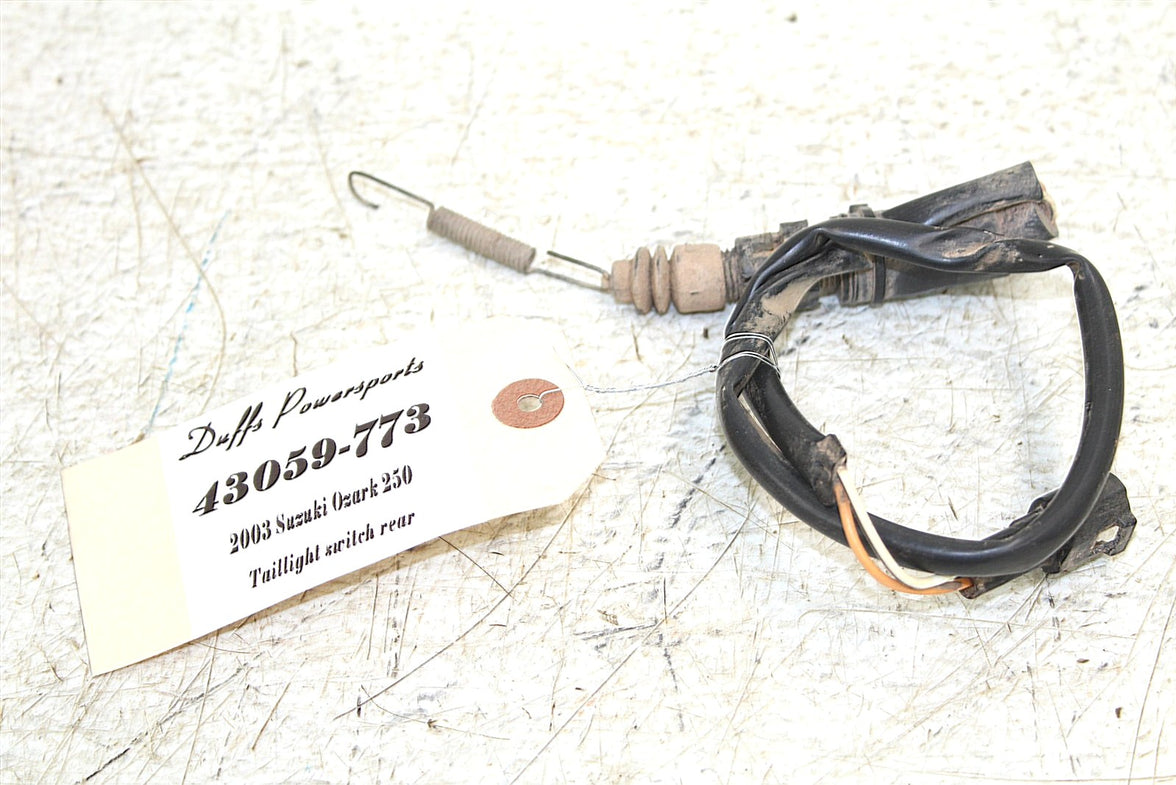 2003 Suzuki Ozark 250 Rear Brake Light Switch Taillight Sensor 43059