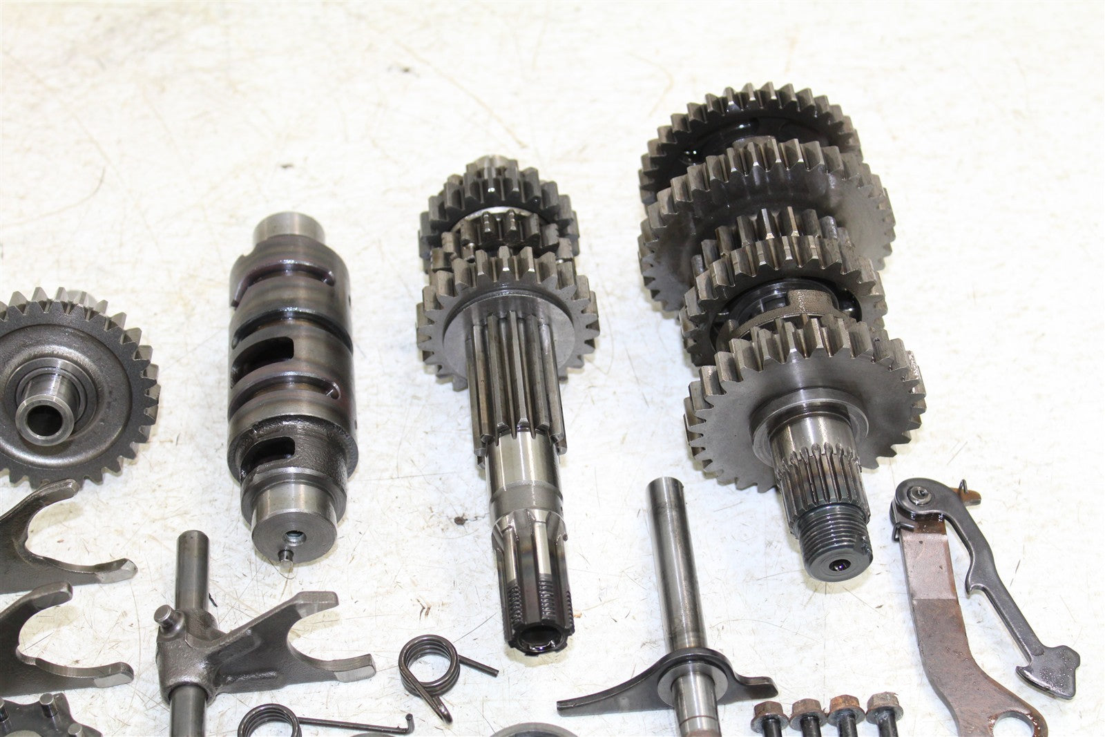 2003 Suzuki Ozark 250 Transmission Gears Shift Shaft Forks Drum 43059
