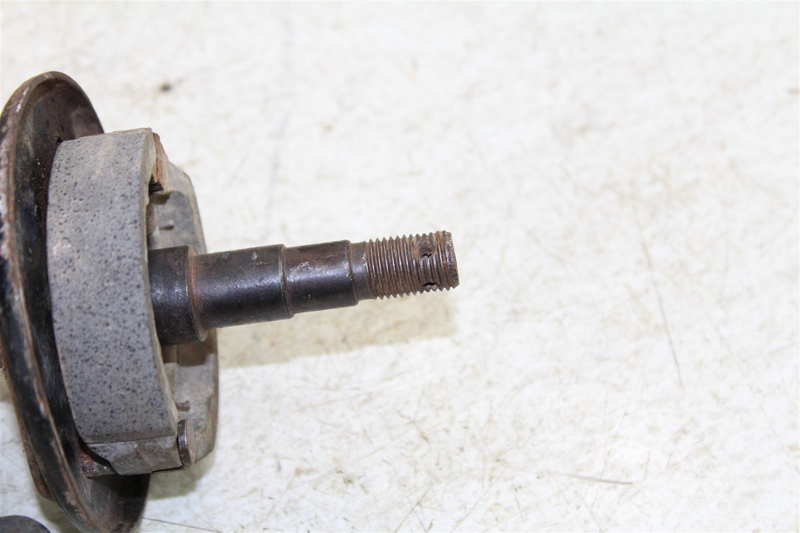 1996 Suzuki Quadsport LT 80 Front Left Spindle Knuckle w/ Brake Plate Shoe 43060