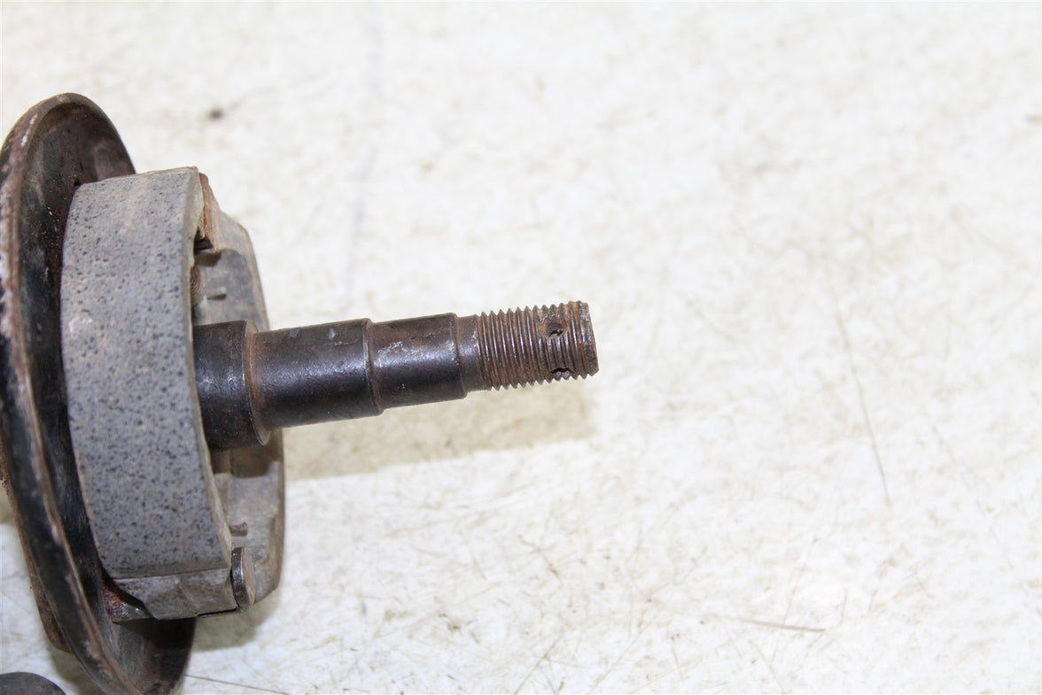 1996 Suzuki Quadsport LT 80 Front Left Spindle Knuckle w/ Brake Plate Shoe 43060