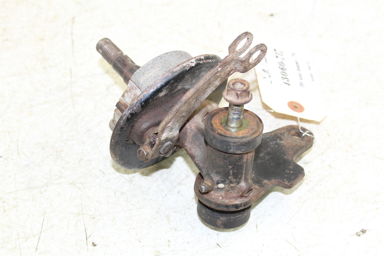 1996 Suzuki Quadsport LT 80 Front Left Spindle Knuckle w/ Brake Plate Shoe 43060