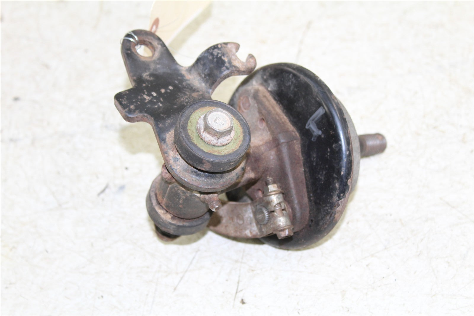 1996 Suzuki Quadsport LT 80 Front Left Spindle Knuckle w/ Brake Plate Shoe 43060