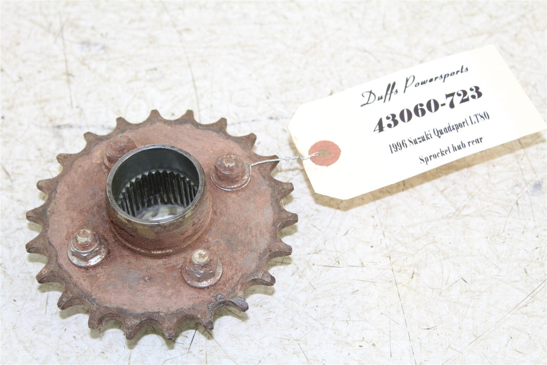1996 Suzuki Quadsport LT 80 Rear Sprocket Mount Hub 43060