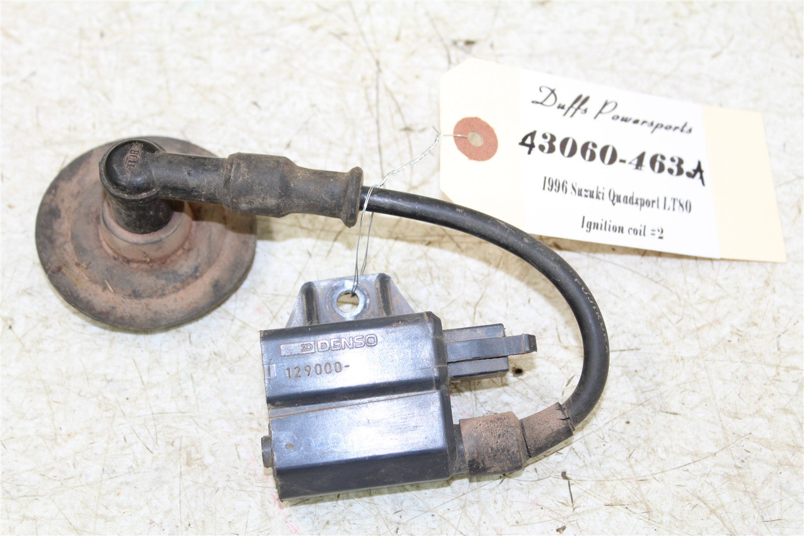 1996 Suzuki Quadsport LT 80 Ignition Coil Wire Spark Plug Boot 43060