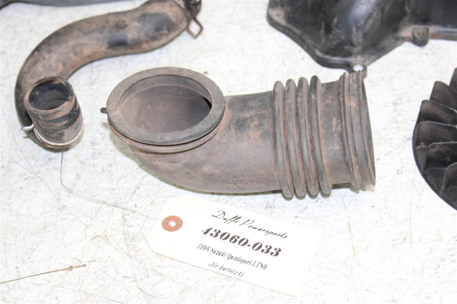 1996 Suzuki Quadsport LT 80 Air Intake Ducts Scoops Boots 43060