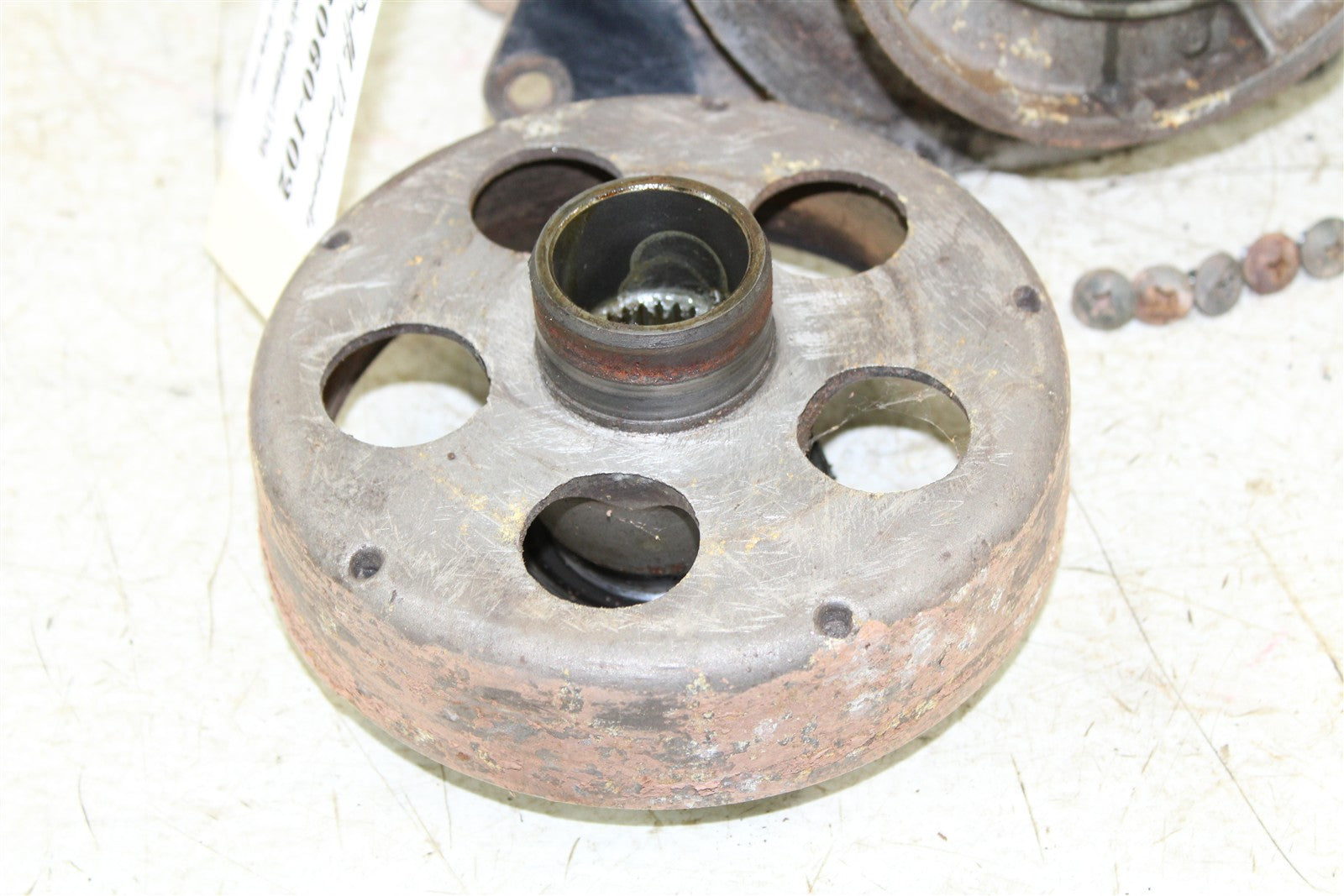 1996 Suzuki Quadsport LT 80 Rear Brake Drum Backing Plate Panel Hub 43060