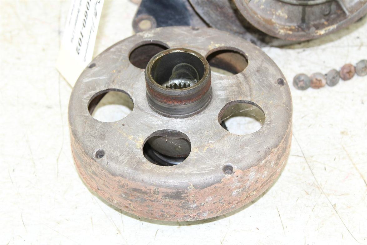 1996 Suzuki Quadsport LT 80 Rear Brake Drum Backing Plate Panel Hub 43060