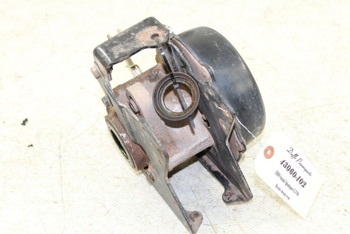 1996 Suzuki Quadsport LT 80 Rear Brake Drum Backing Plate Panel Hub 43060