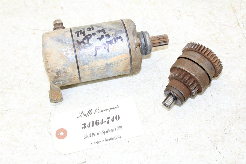 2002 Polaris Sportsman 500 Starter Motor w/ Bendix Gear 34164