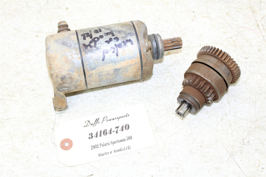 2002 Polaris Sportsman 500 Starter Motor w/ Bendix Gear 34164
