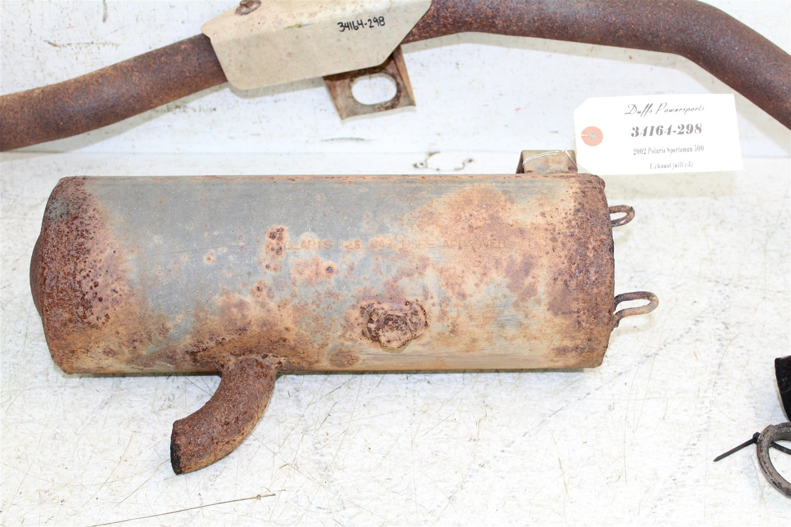 2002 Polaris Sportsman 500 Exhaust Head Pipe Silencer Muffler 34164
