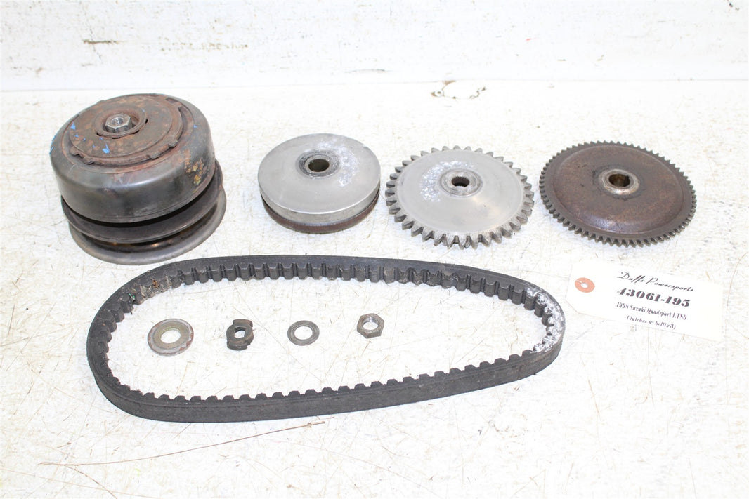 1998 Suzuki Quadsport LT 80 Primary & Secondary Drive Clutch w/ Belt 43061