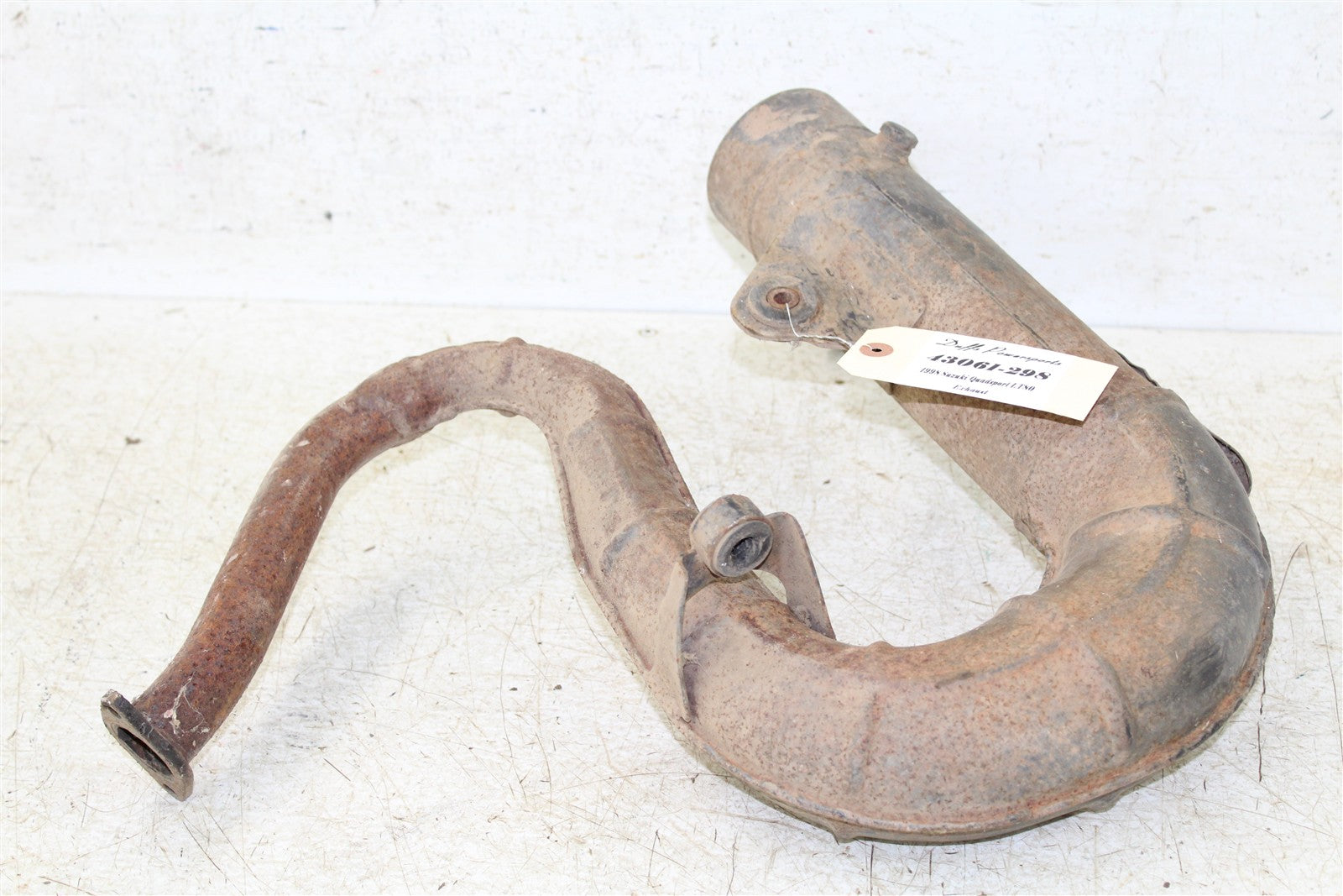 1998 Suzuki Quadsport LT 80 Exhaust Head Pipe Silencer Muffler 43061
