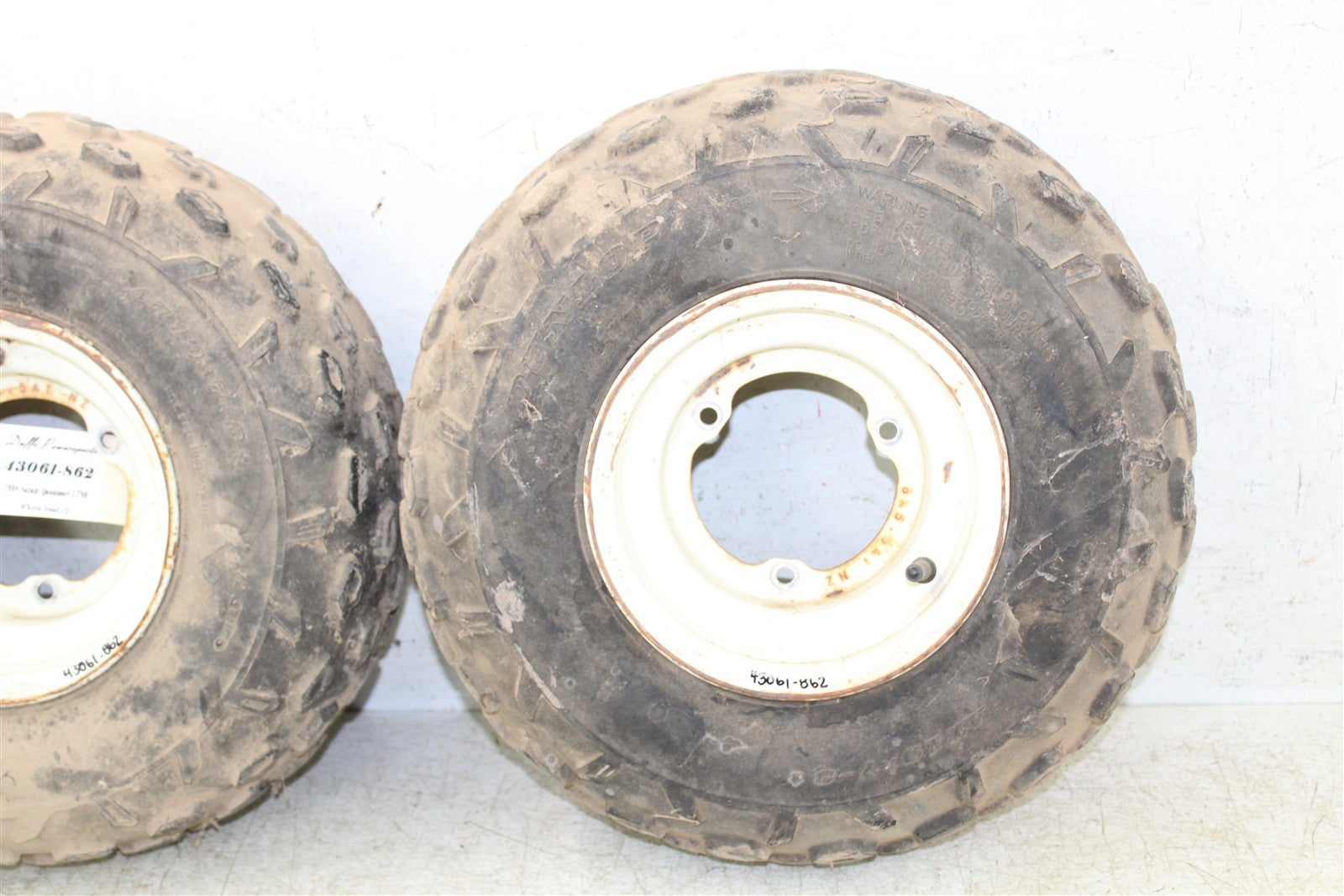 1998 Suzuki Quadsport LT 80 Front Wheel Set Rims 43061