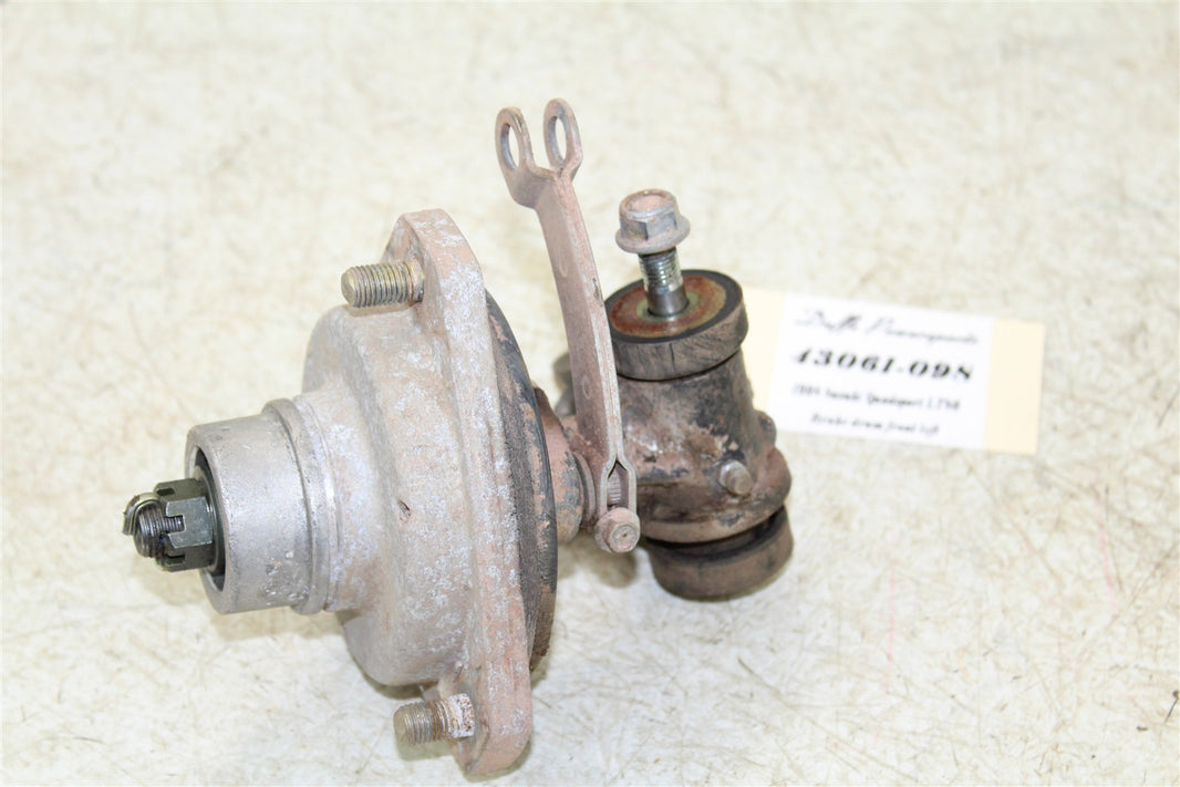 1998 Suzuki Quadsport LT 80 Front Left Brake Drum w/ Spindle Knuckle 43061