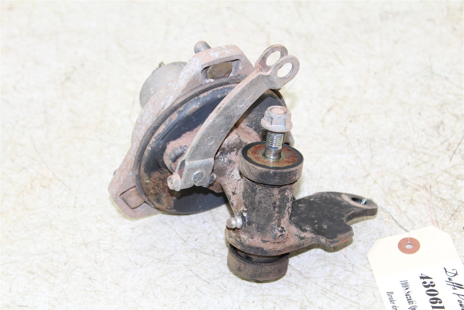 1998 Suzuki Quadsport LT 80 Front Left Brake Drum w/ Spindle Knuckle 43061