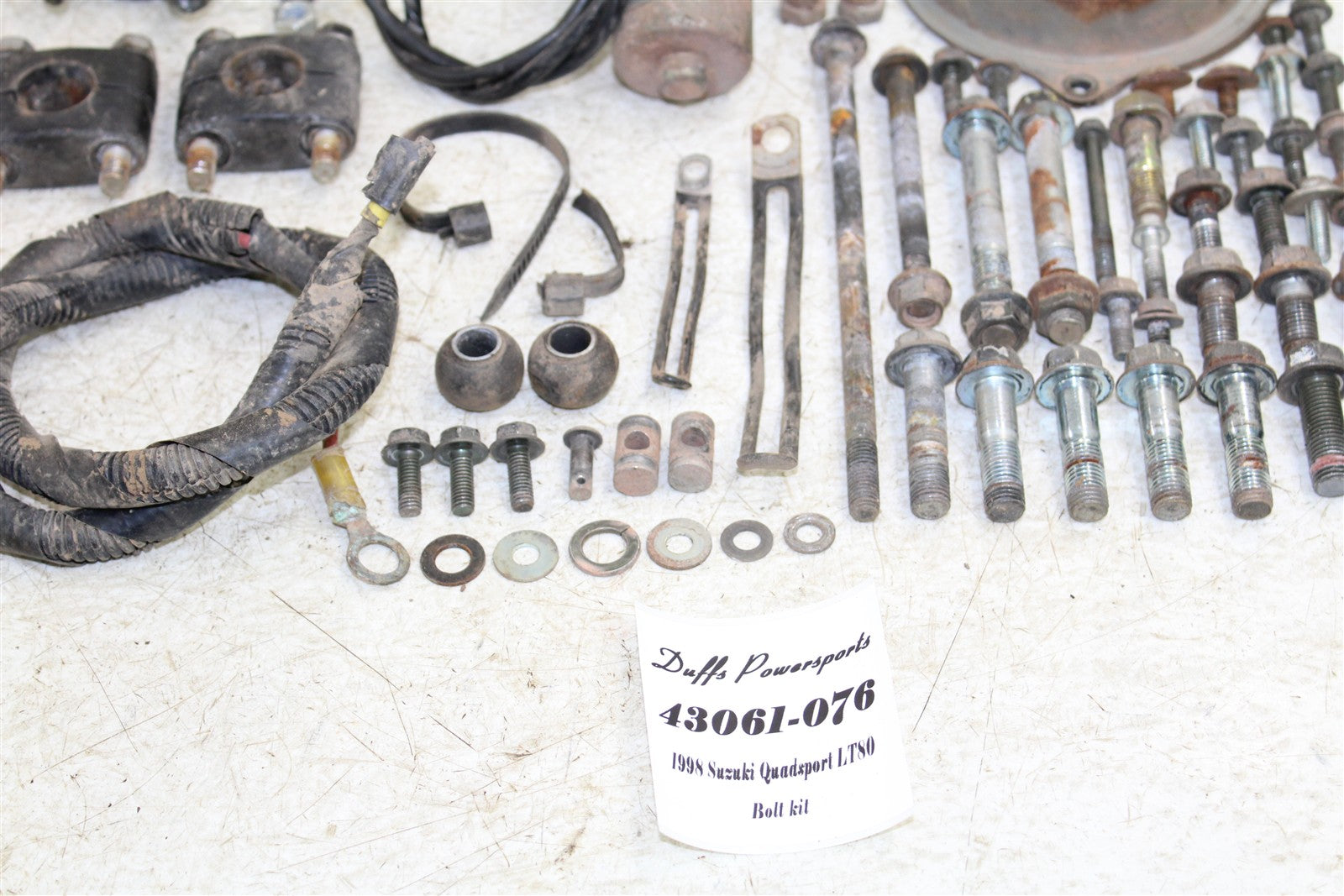 1998 Suzuki Quadsport LT 80 Chassis Bolt Kit Hardware Wire Cover Mounts 43061