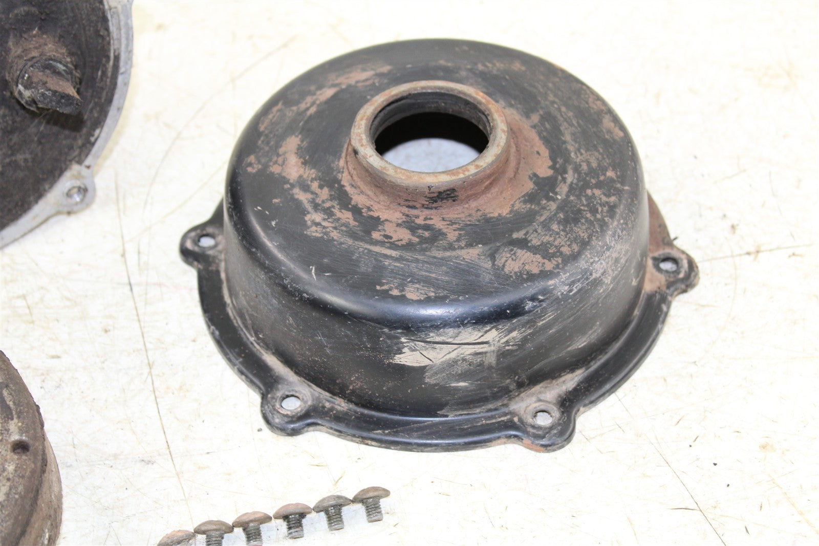 1996 Suzuki Quadsport LT 80 Rear Brake Drum Backing Plate Panel Hub 43062