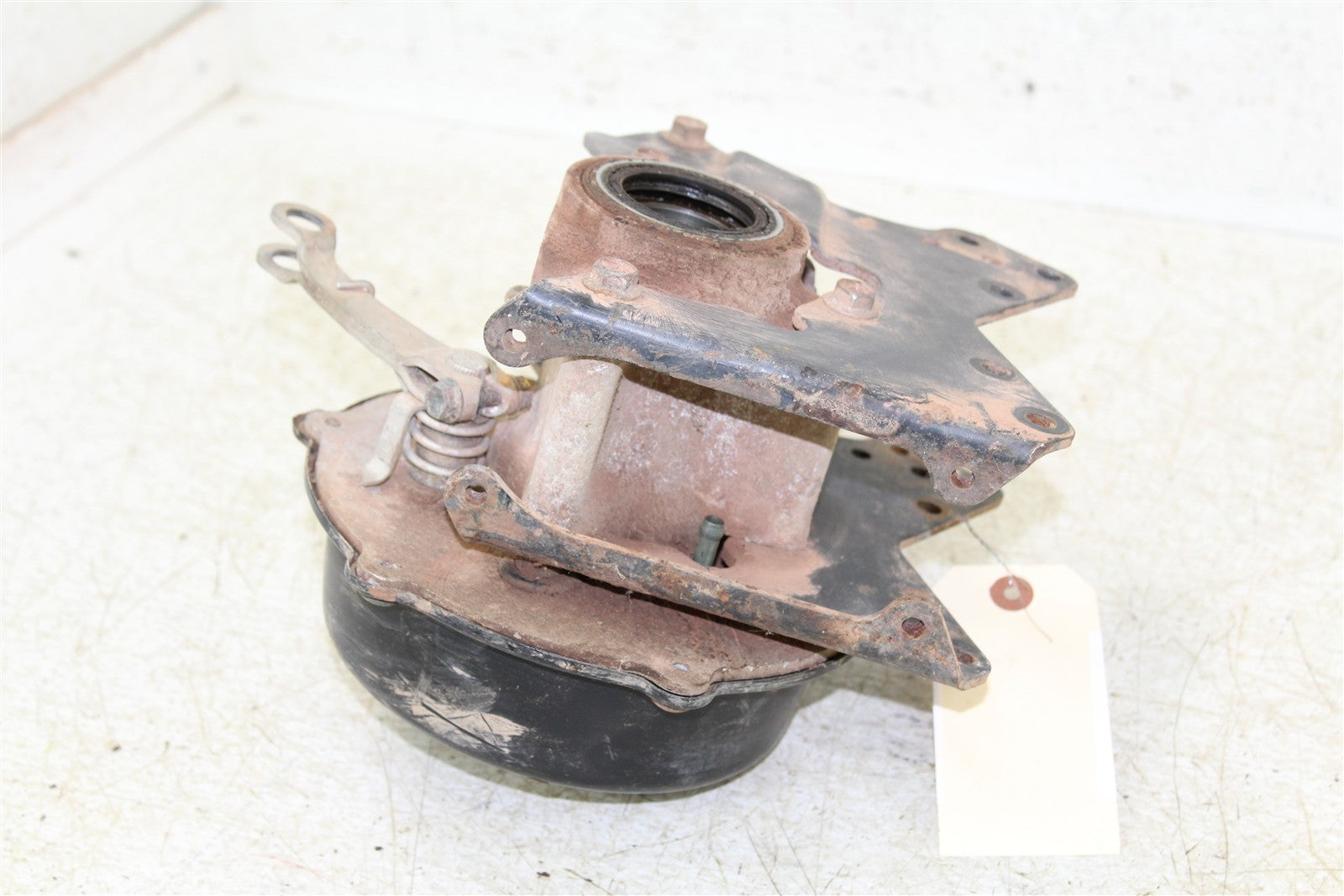 1996 Suzuki Quadsport LT 80 Rear Brake Drum Backing Plate Panel Hub 43062