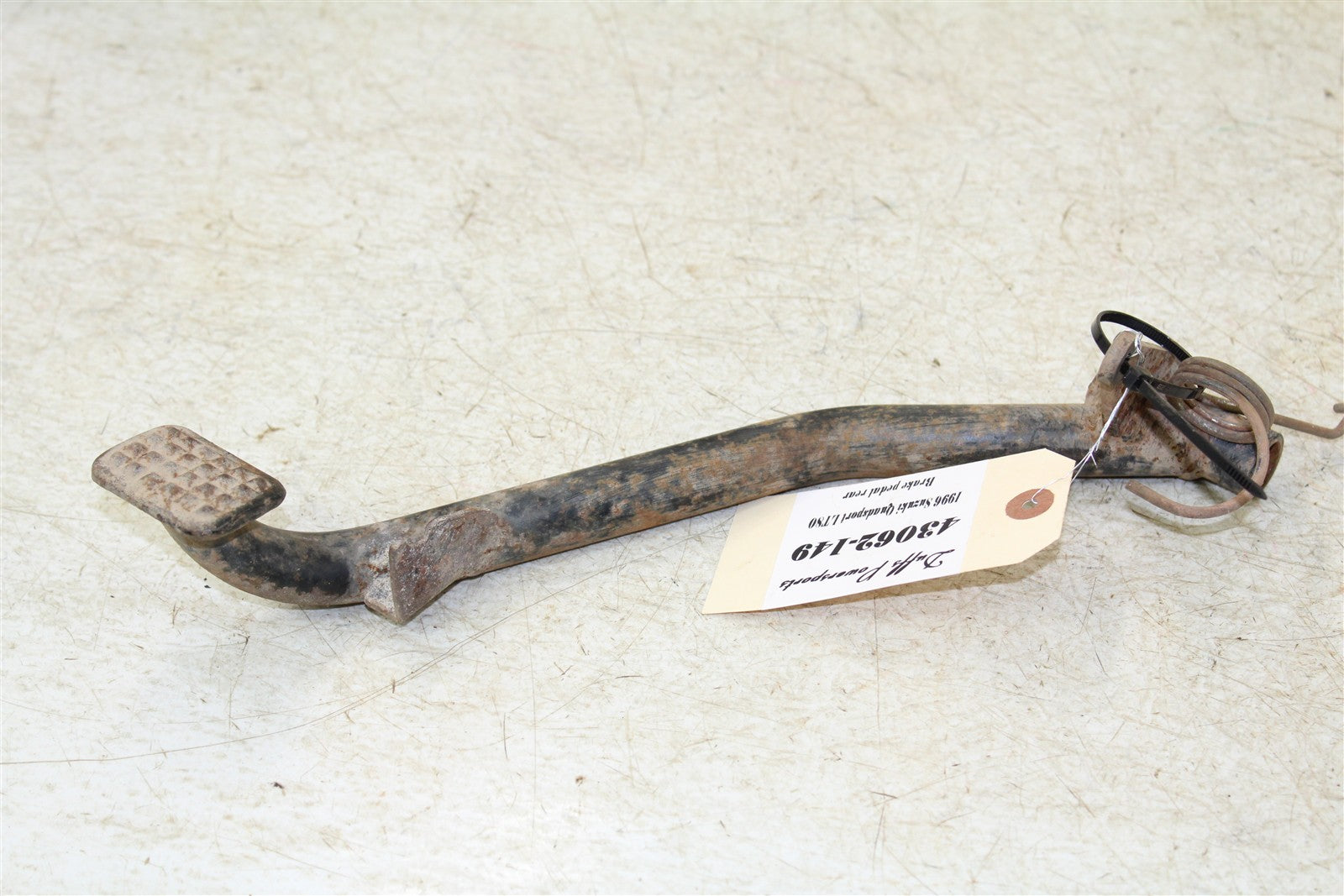1996 Suzuki Quadsport LT 80 Rear Brake Pedal 43062