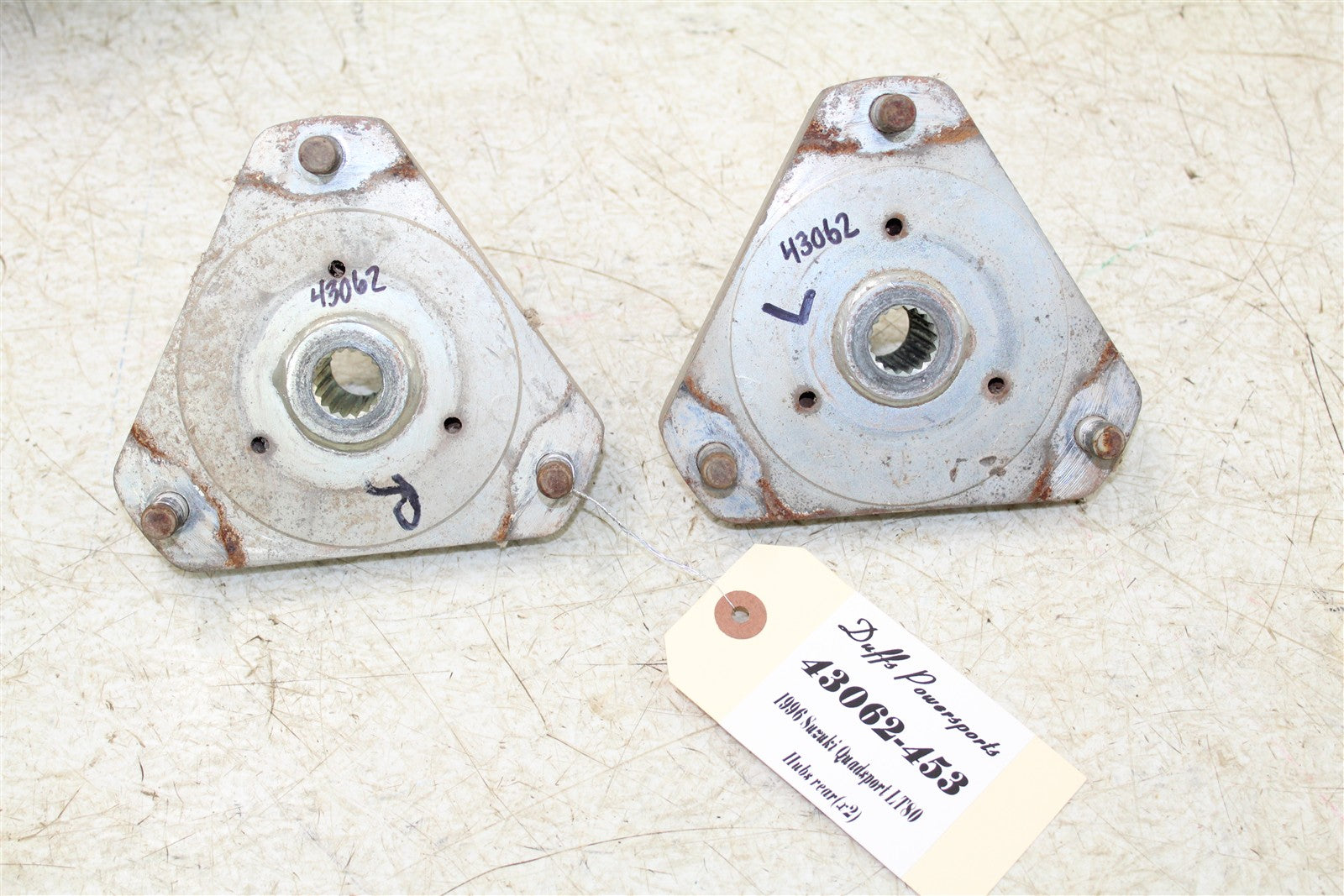 1996 Suzuki Quadsport LT 80 Rear Hubs Wheel Mounts 43062