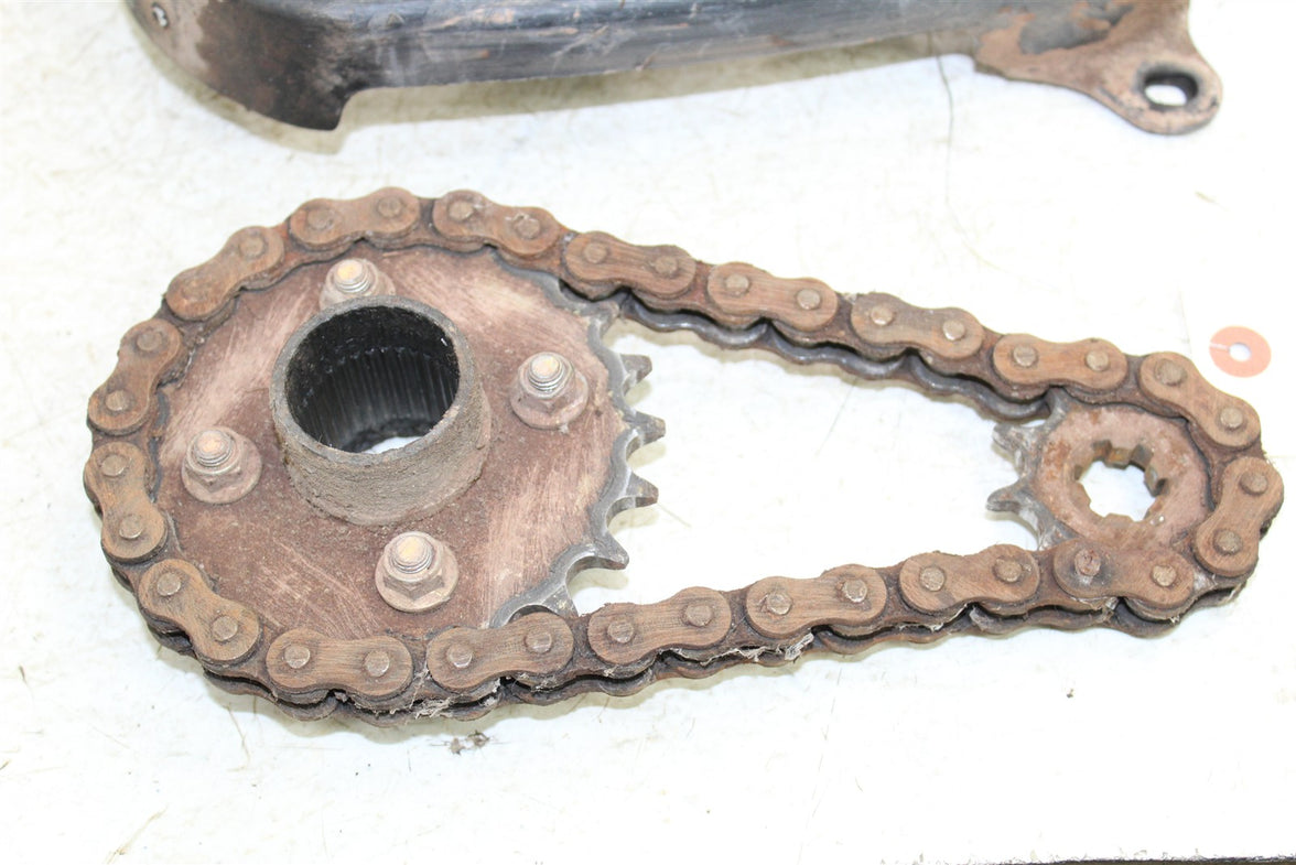 1996 Suzuki Quadsport LT 80 Rear Sprocket Mount Hub w/ Chain Guard 43062