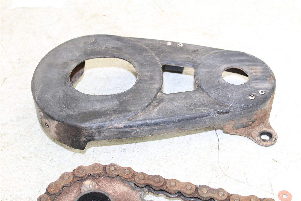 1996 Suzuki Quadsport LT 80 Rear Sprocket Mount Hub w/ Chain Guard 43062