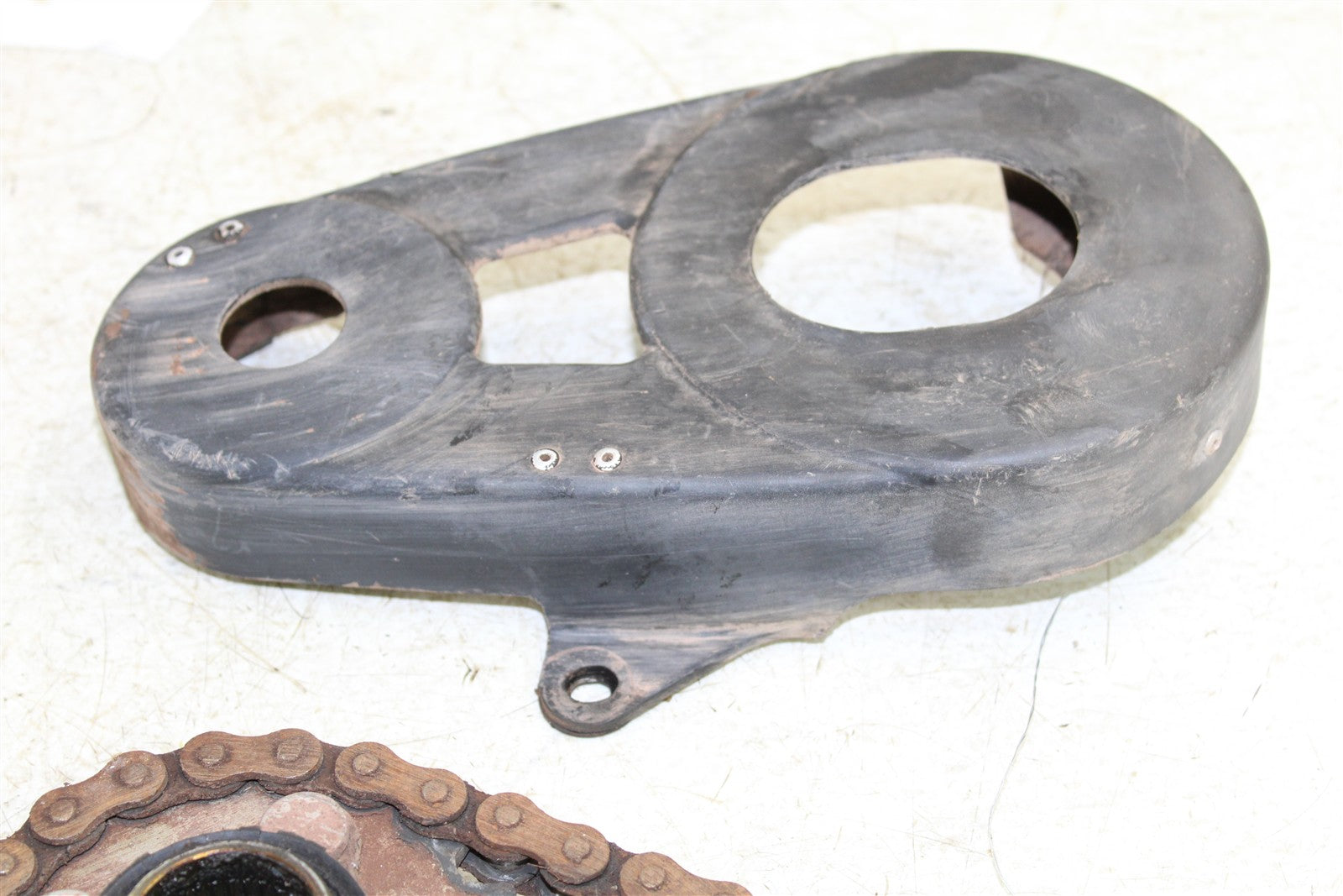 1996 Suzuki Quadsport LT 80 Rear Sprocket Mount Hub w/ Chain Guard 43062