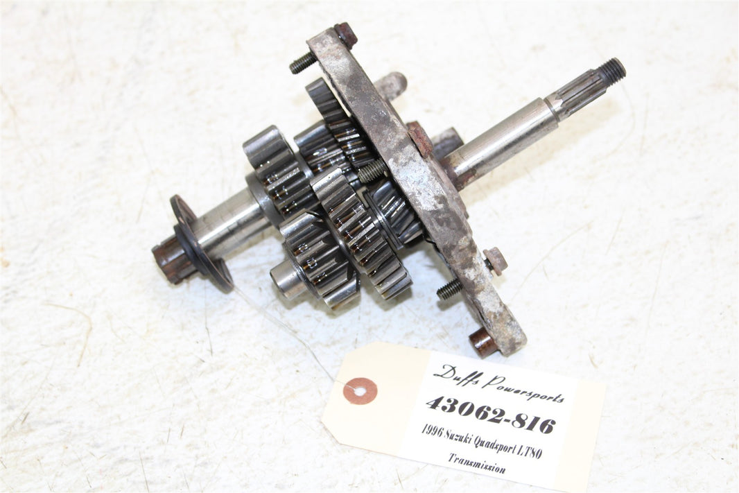 1996 Suzuki Quadsport LT 80 Transmission Gears w/ Cover Plate 43062