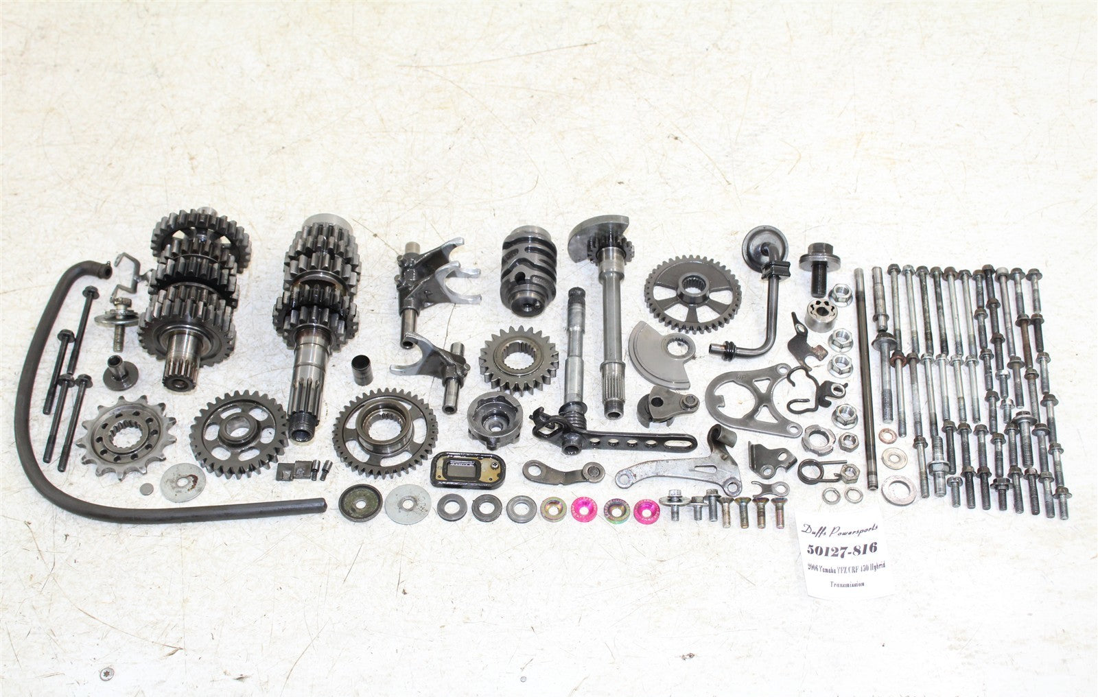 2004 Honda CRF 450R Transmission Gears Shaft Shift Drum 50127