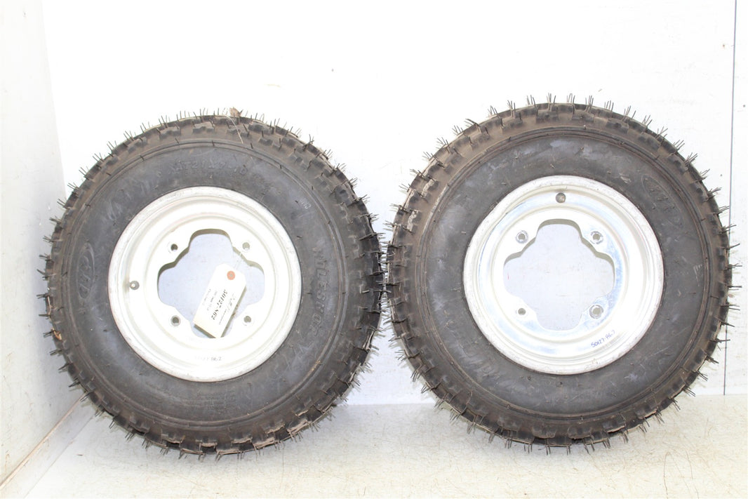 2006 Yamaha YFZ 450 Front Wheel Set Rims NEW ITP Holeshot Tires 50127
