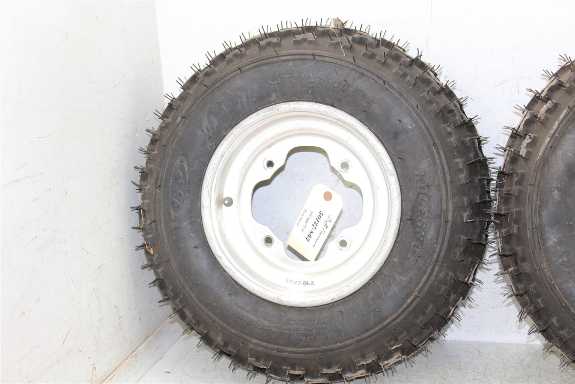 2006 Yamaha YFZ 450 Front Wheel Set Rims NEW ITP Holeshot Tires 50127