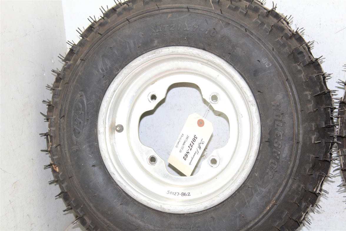 2006 Yamaha YFZ 450 Front Wheel Set Rims NEW ITP Holeshot Tires 50127