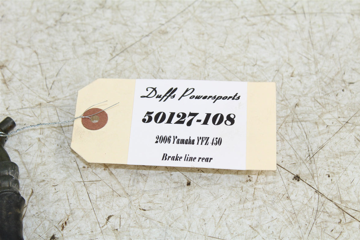 2006 Yamaha YFZ 450 Rear Brake Hose Line 50127