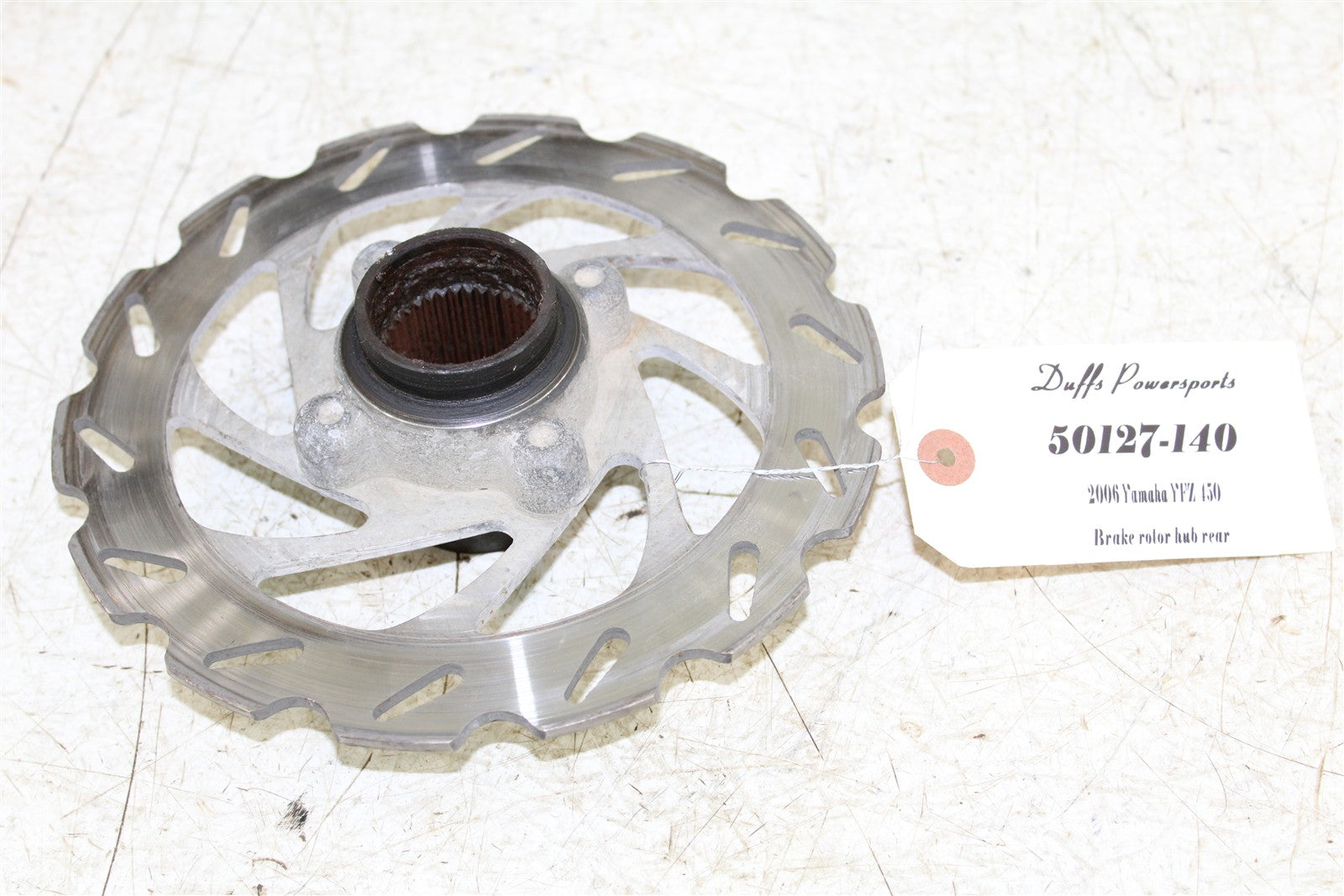 2006 Yamaha YFZ 450 Rear Brake Rotor Mount Hub w/ Disc 50127