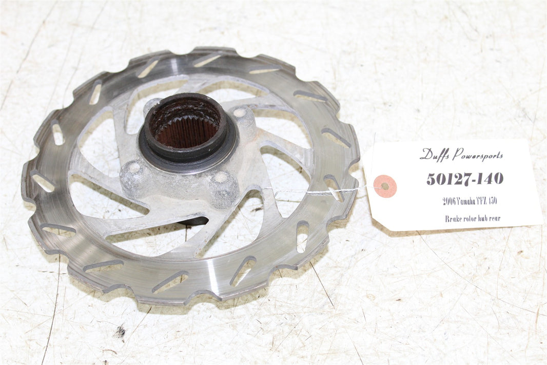2006 Yamaha YFZ 450 Rear Brake Rotor Mount Hub w/ Disc 50127